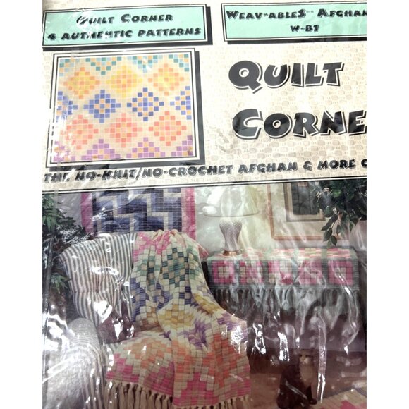 Quilt Corner Weavables Afghans W-B1 Authentic Patterns Craft Kit - Picture 4 of 9